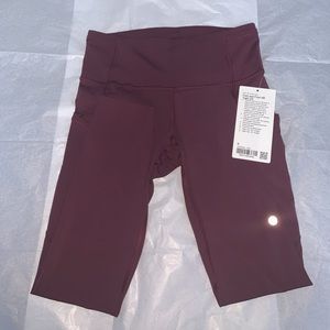 Lululemon Fast and Free 25” leggings in Cassis